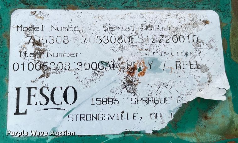 image for item NH9738 Lesco 705308  nurse tank trailer