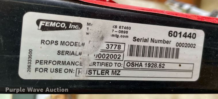 image for item NH9742 Hustler Super Z 928036A  ZTR lawn mower
