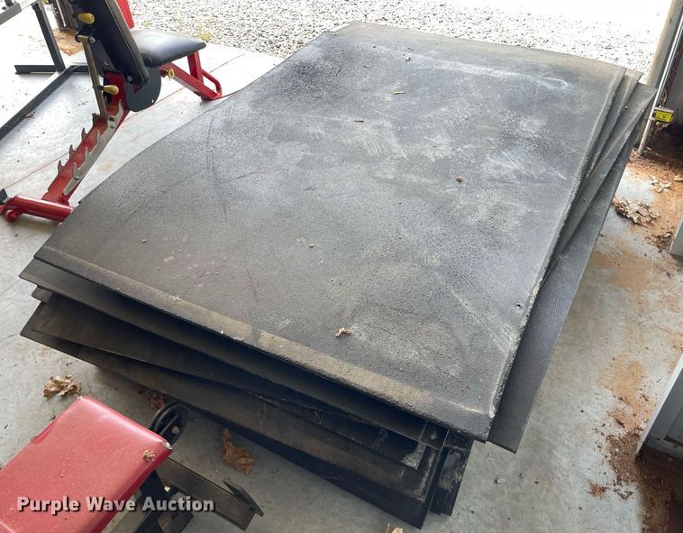 image for item NH9743 Approximately 27 pieces of weight room flooring