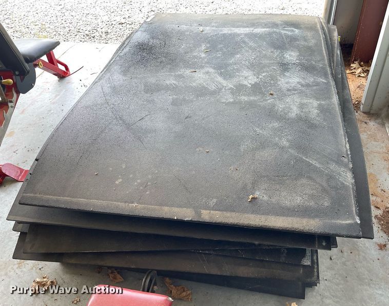 image for item NH9743 Approximately 27 pieces of weight room flooring