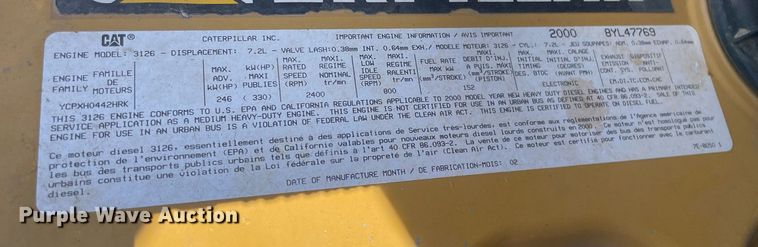 image for item NH9746 2000 Blue Bird  school bus