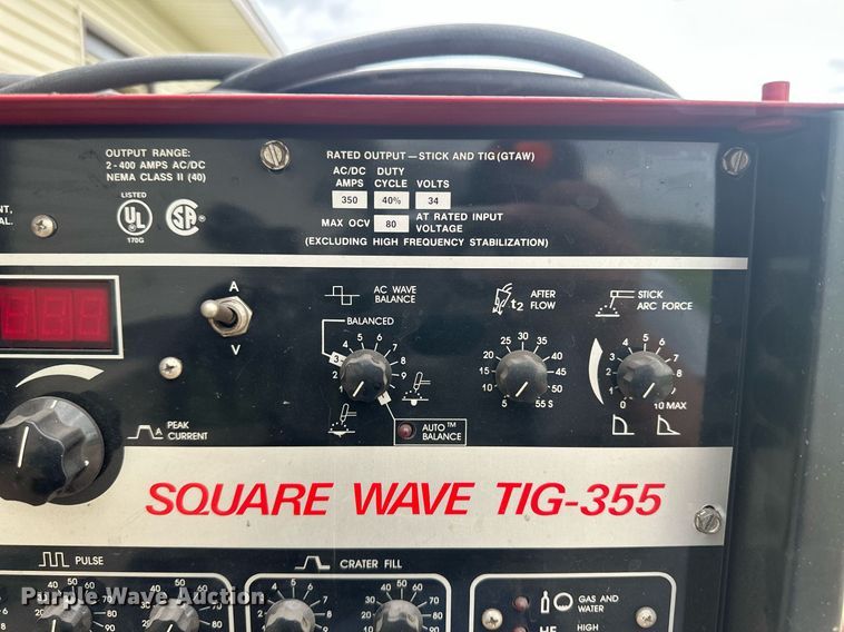 image for item NM9411 Lincoln Electric Square Wave TIG 355  welder