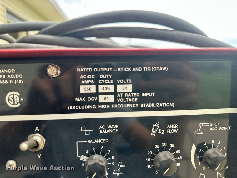 image for item NM9411 Lincoln Electric Square Wave TIG 355  welder