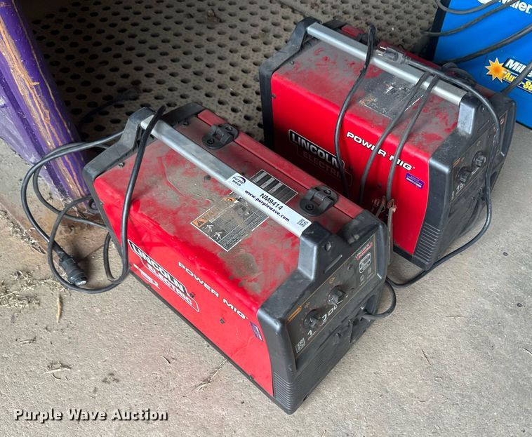 image for item NM9414 (2) Lincoln Electric 180 Dual Power Mig welders