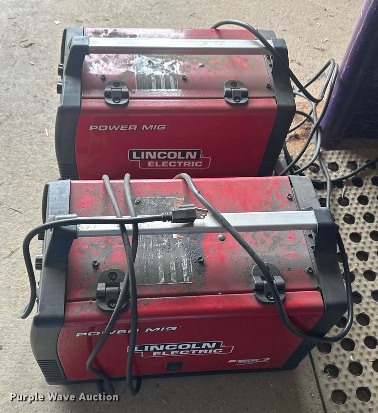 image for item NM9414 (2) Lincoln Electric 180 Dual Power Mig welders