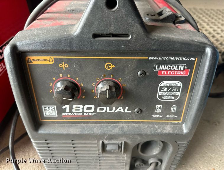 image for item NM9414 (2) Lincoln Electric 180 Dual Power Mig welders