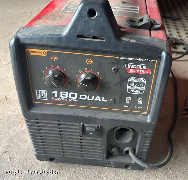 image for item NM9414 (2) Lincoln Electric 180 Dual Power Mig welders