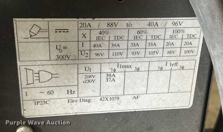 image for item NM9416 Miller Deltaweld 452  welder