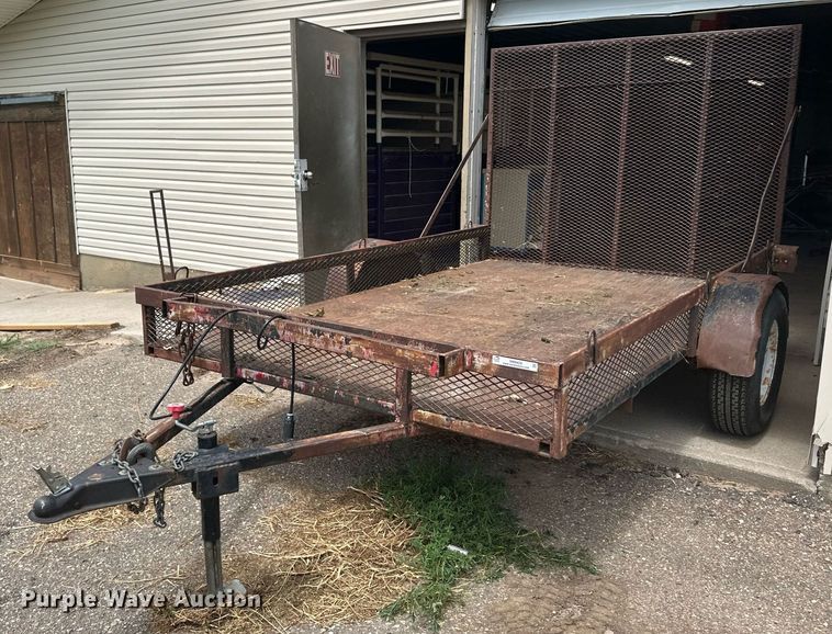 image for item NM9429 Shop built  utility trailer