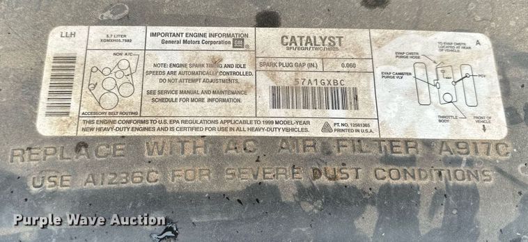 image for item NP9861 1999 Chevrolet Express 3500  school bus