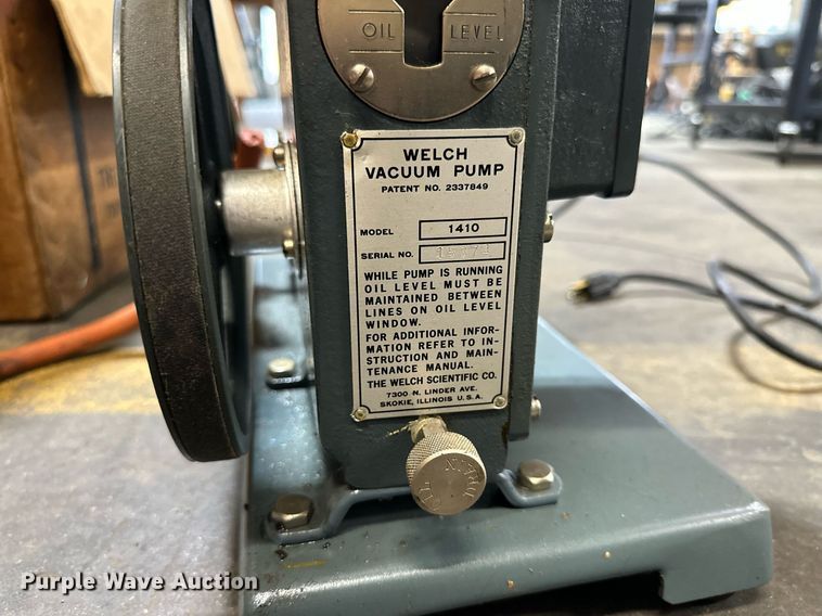 image for item NP9862 Welch 1410  vacuum pump