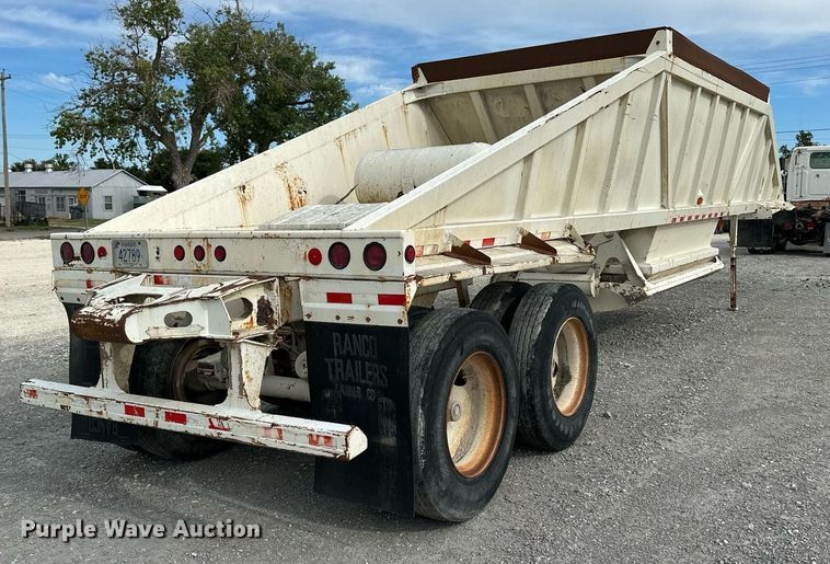 image for item NP9903 1999 Ranch Manufacturing Co  bottom dump trailer