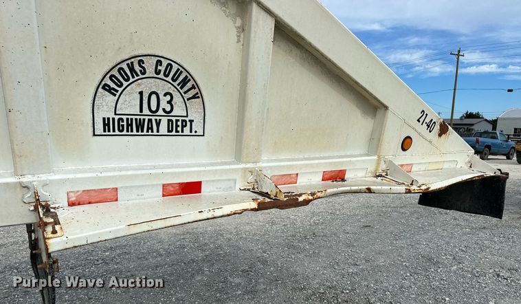 image for item NP9903 1999 Ranch Manufacturing Co  bottom dump trailer