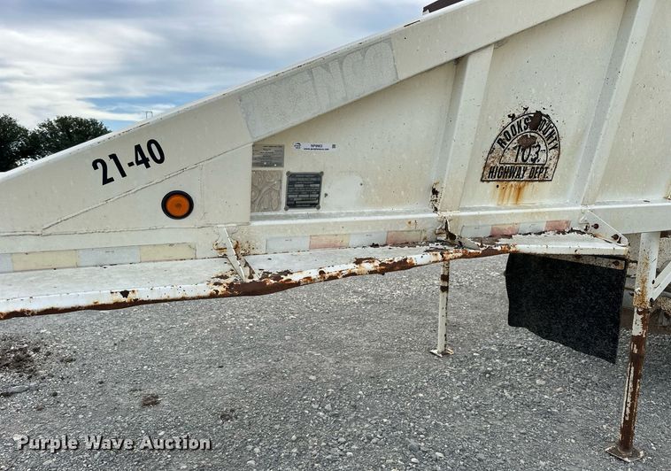 image for item NP9903 1999 Ranch Manufacturing Co  bottom dump trailer