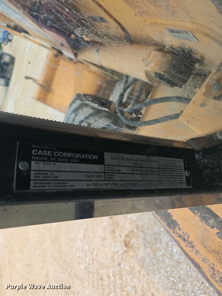 image for item NT9778 2002 Case 590 Super M  backhoe