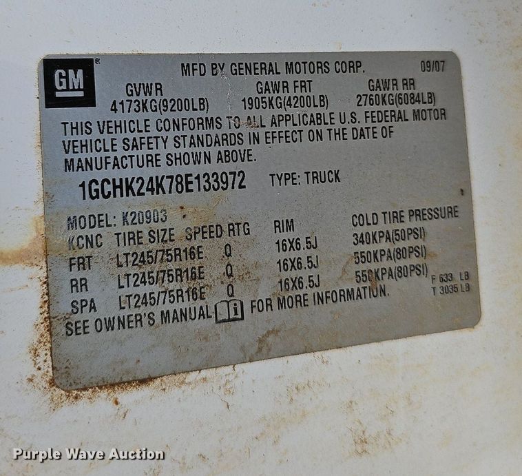 image for item NT9783 2008  Chevrolet Silverado 2500HD  flatbed pickup truck