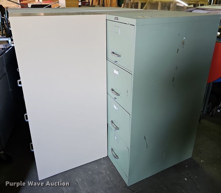 image for item NU9038 (7) four drawer file cabinets