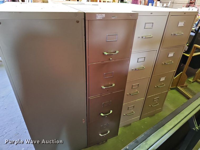 image for item NU9038 (7) four drawer file cabinets