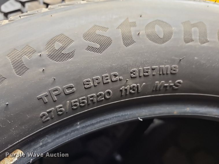 image for item NU9076 (4) Firestone 275/55R20 tires
