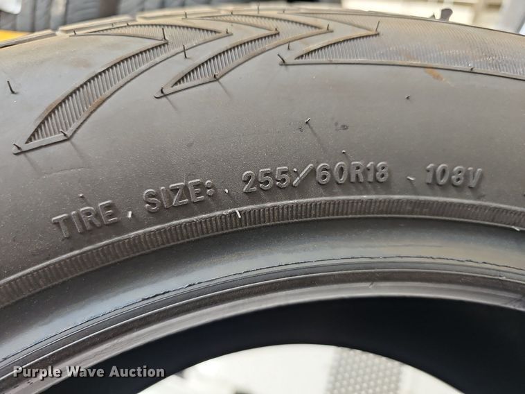 image for item NU9079 (4) Goodyear 255/60R18 tires