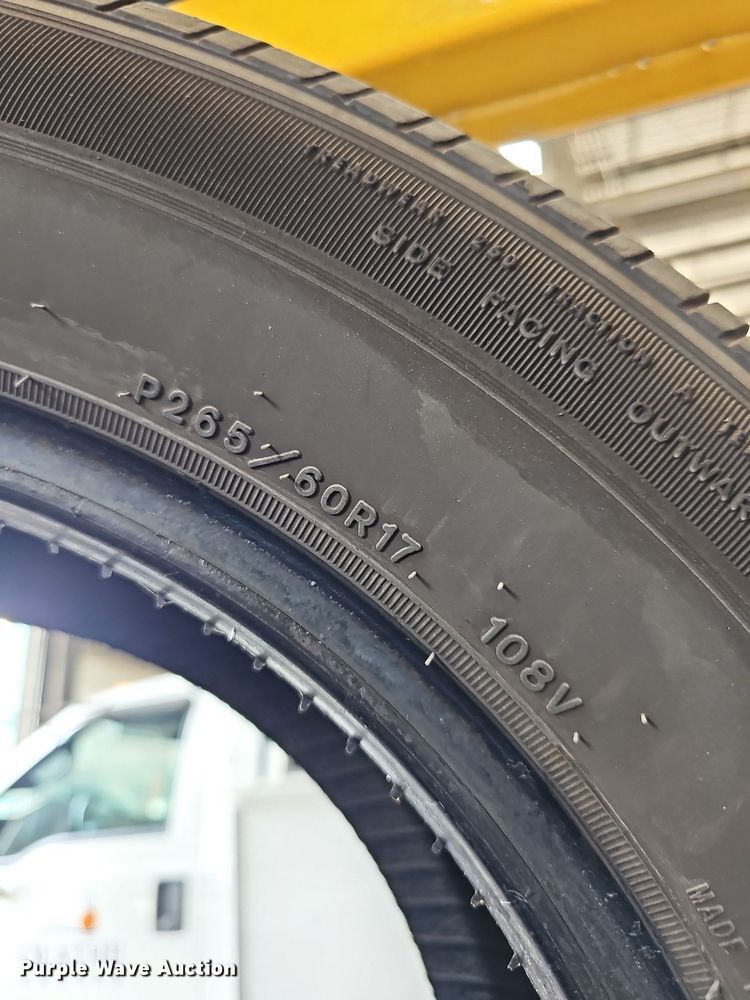 image for item NU9081 (4) Goodyear 265/60R17 tires