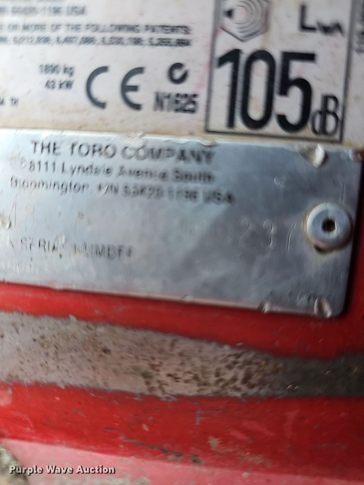 image for item NU9082 Toro Groundsmaster 4000D  lawn mower