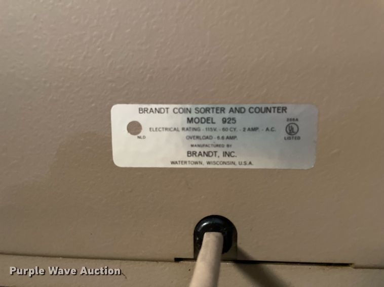 image for item NY9563 Brandt 925  coin counter/sorter