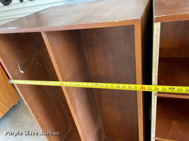 image for item NY9574 (5) wood cabinets/cubbies