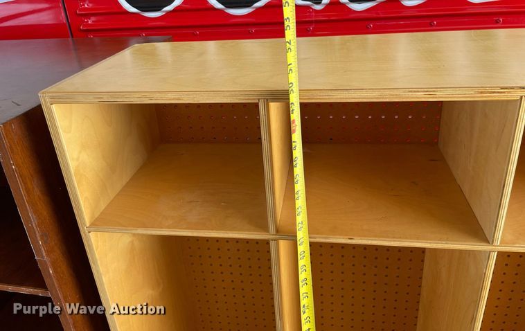 image for item NY9574 (5) wood cabinets/cubbies