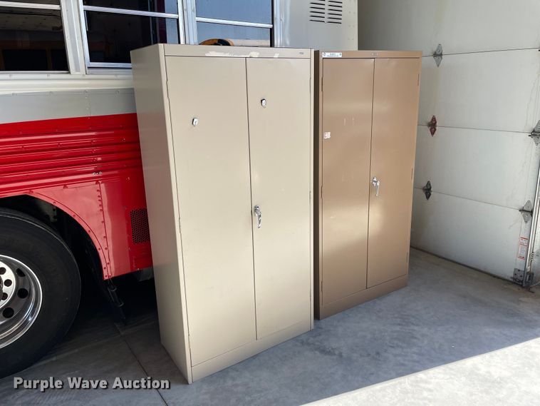 image for item NY9575 (2) metal cabinets