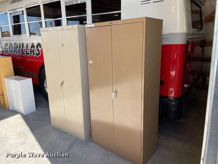 image for item NY9575 (2) metal cabinets