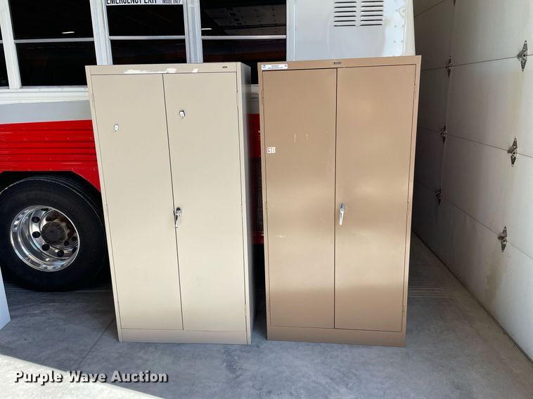 image for item NY9575 (2) metal cabinets