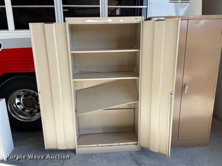 image for item NY9575 (2) metal cabinets