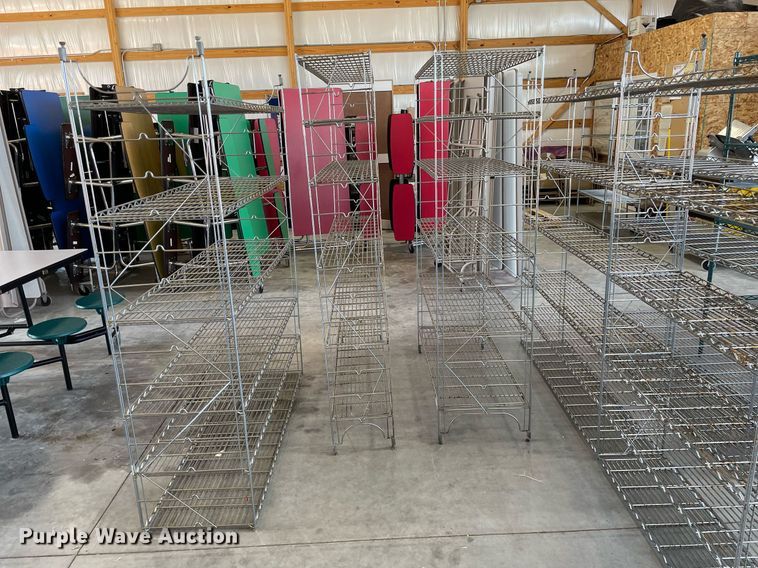 image for item NY9581 (10) metal storage shelves