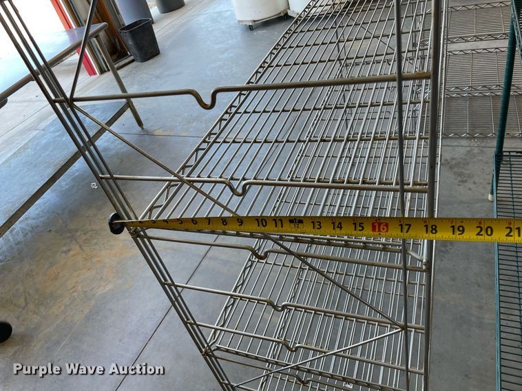 image for item NY9581 (10) metal storage shelves