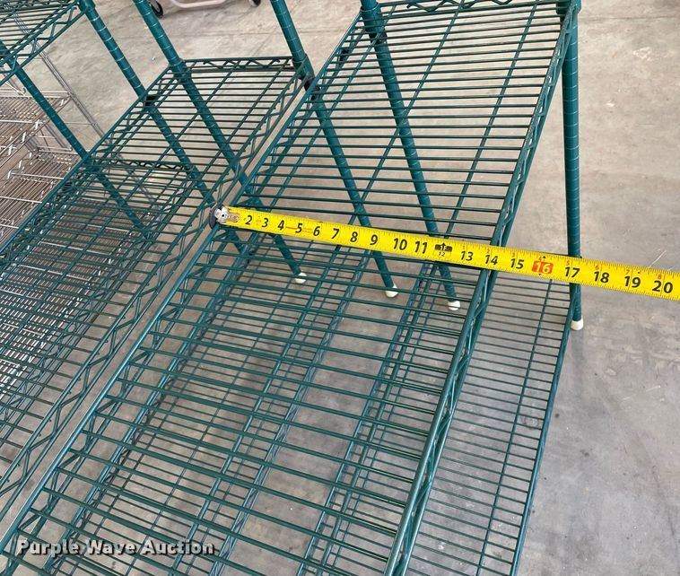 image for item NY9581 (10) metal storage shelves