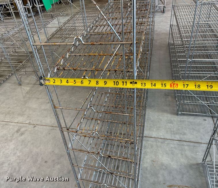 image for item NY9581 (10) metal storage shelves