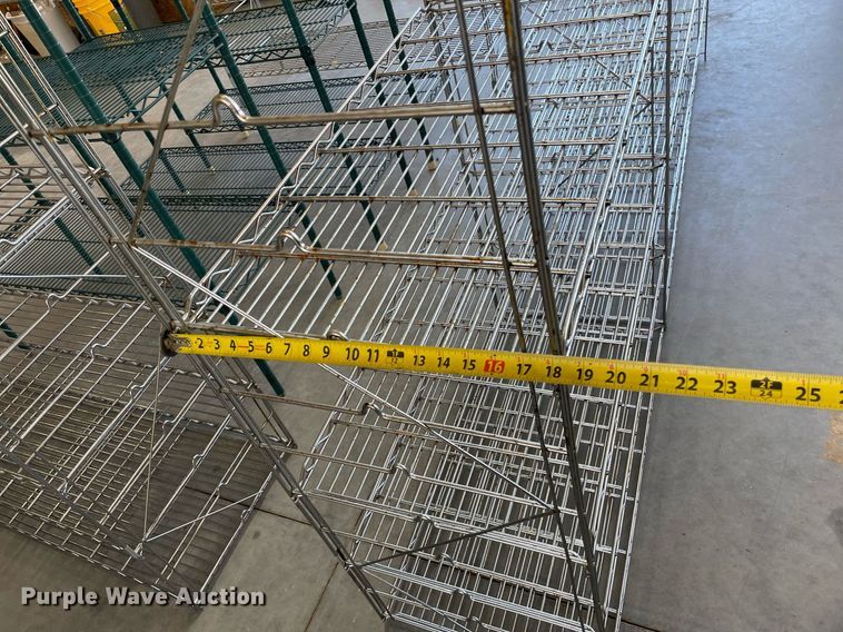 image for item NY9581 (10) metal storage shelves