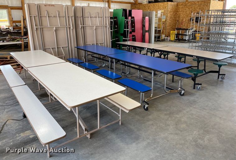 image for item NY9584 (15) folding lunchroom tables