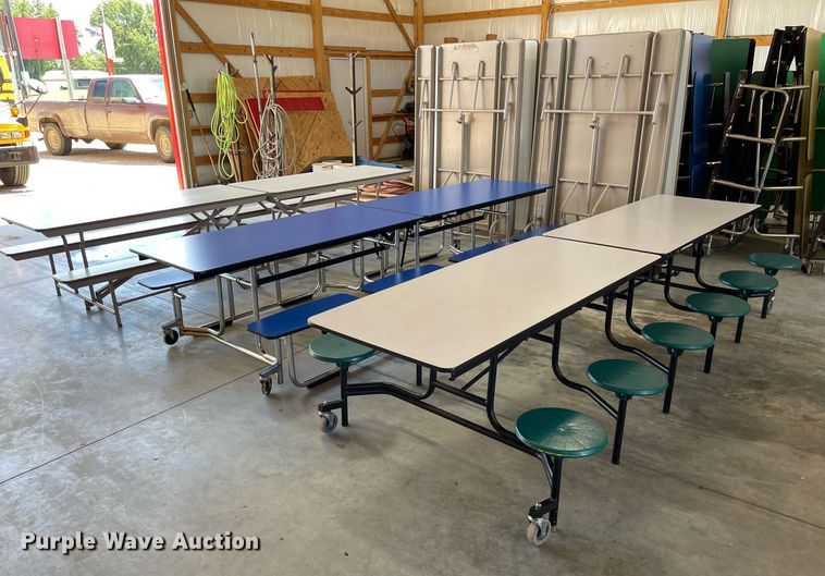 image for item NY9584 (15) folding lunchroom tables
