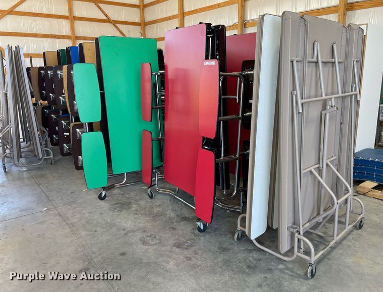 image for item NY9584 (15) folding lunchroom tables