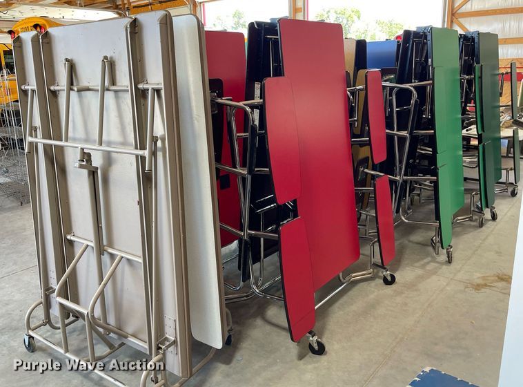 image for item NY9584 (15) folding lunchroom tables