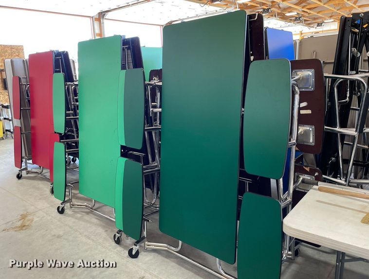 image for item NY9584 (15) folding lunchroom tables