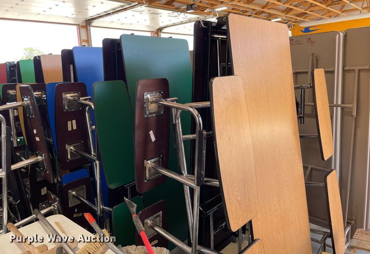 image for item NY9584 (15) folding lunchroom tables