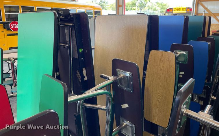 image for item NY9584 (15) folding lunchroom tables