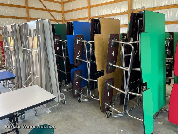 image for item NY9584 (15) folding lunchroom tables