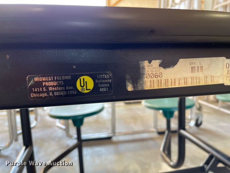 image for item NY9584 (15) folding lunchroom tables