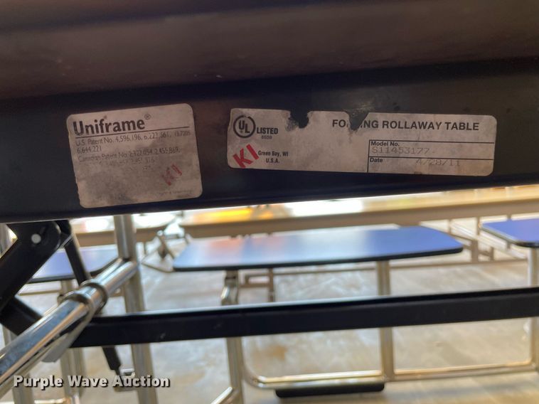 image for item NY9584 (15) folding lunchroom tables