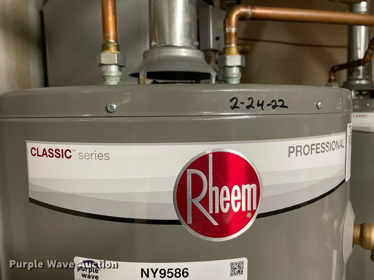 (3) Rheem PROG5038N NH60 hot water heaters in Solomon, KS Item