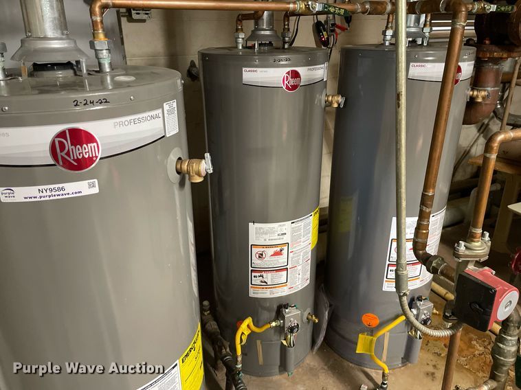 image for item NY9586 (3) Rheem PROG50-38N NH60 hot water heaters